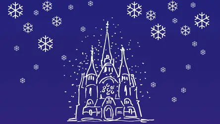 Tegning av Sagene kirke