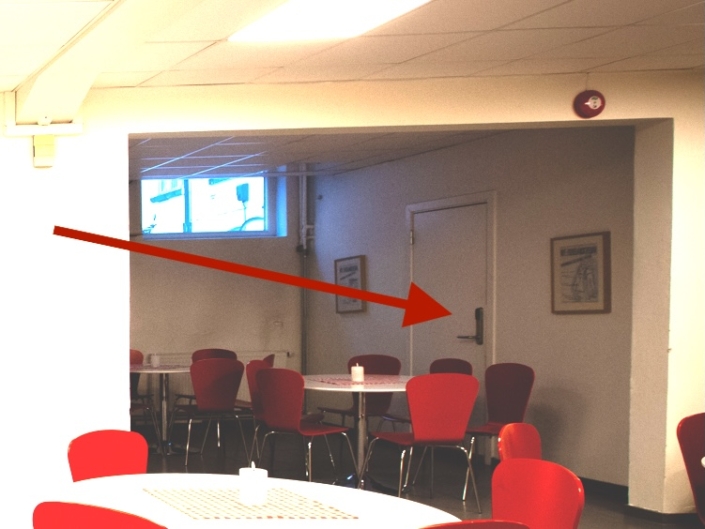 Dør til utstyrslager